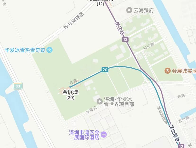 深圳前海·华发冰雪世界地图